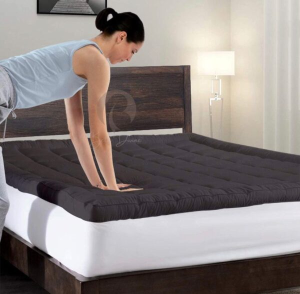 black mattress topper