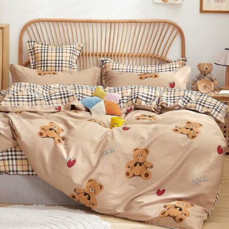 cartoon bear cotton duvet cover