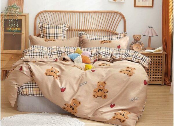 cartoon bear cotton duvet cover