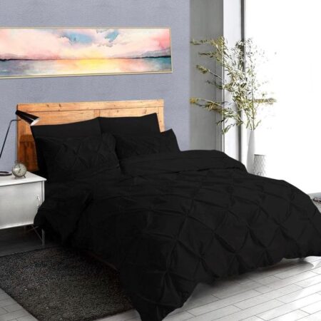 Black duvet cover set