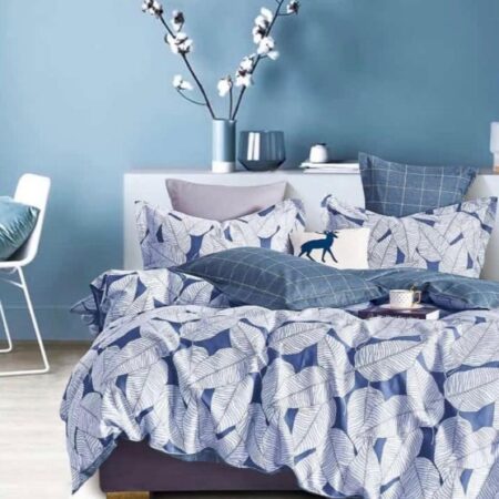 blue fern duvet set