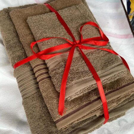 3in1 Soft and Absorbent Cotton Towel Set, Daily Use Sets Includes 1 Bath Towel, 1 Gym Size and Hand Essential Plush Towels Perfect Gift - Image 5