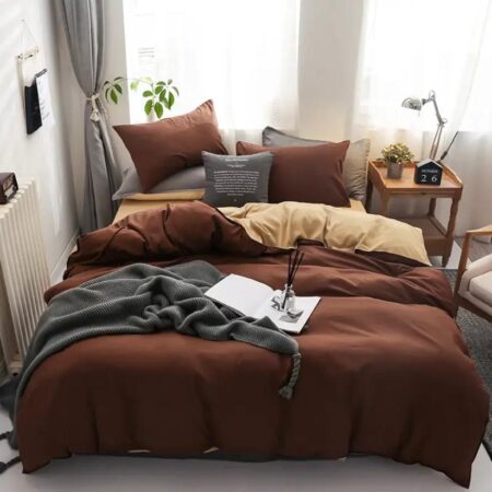 brown duvet cover