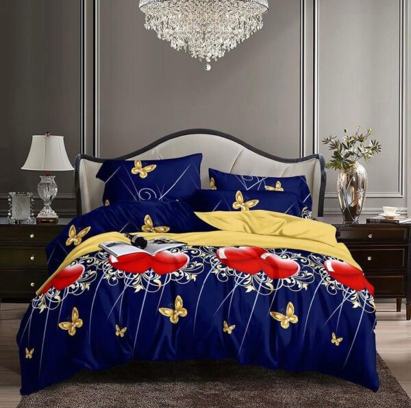 blue butterfly bedding set