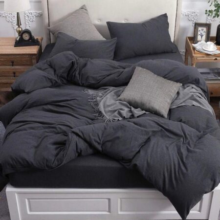 charcoal duvet set