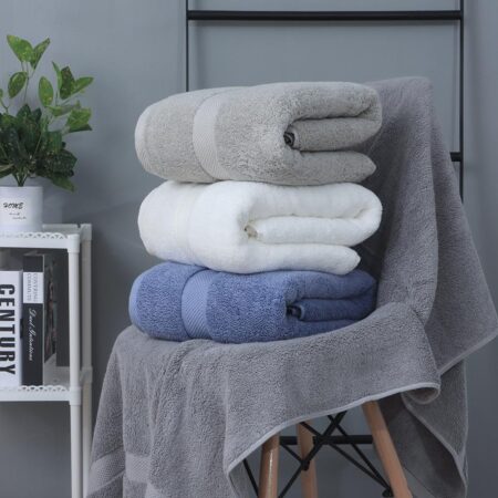 100%Cotton Quick-Dry Bath Towel, Ultra Soft and Highly Absorbent Large Bath Towel for Hotel, Home, Bathroom, Spa, Gym, Bath Towel - Image 4