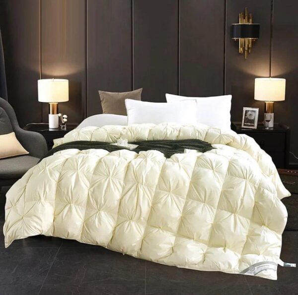 cream pintuck duvet set