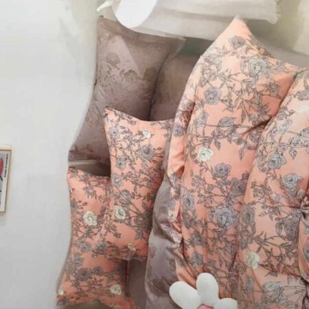 All Season Flower Duvet Cover Set - 100% Soft and Breathable Cotton Duvet with Bed Sheet and Matching Pillowcases (4 by 6, 6 by 6, 6 by 7, 7 by 7) - Image 3