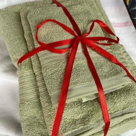 3in1 Soft and Absorbent Cotton Towel Set, Daily Use Sets Includes 1 Bath Towel, 1 Gym Size and Hand Essential Plush Towels Perfect Gift - Image 6
