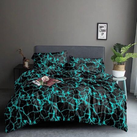 black marble duvet set