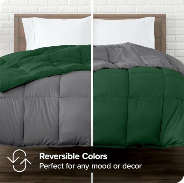 green and grey duvet