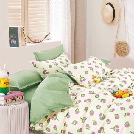 green floral duvet cover