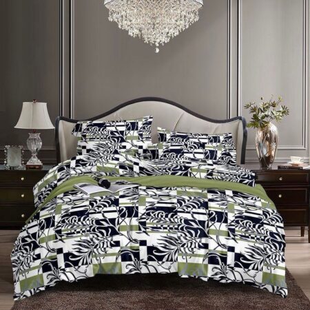 Black fern duvet cover