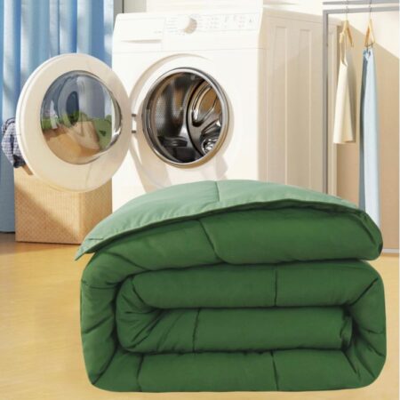 6 Pieces Green Light Green Reversible Duvet Set - Soft and Breathable Down Alternative Bedding Set(1 Duvet 1 Bed Sheet and Matching Pillow cases Sets) 4 by 6, 6 by 6, 6 by 7, 7 by 7 - Image 7