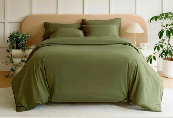 green bedding set