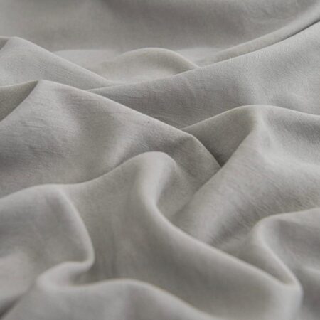 grey and black ruffled duvet