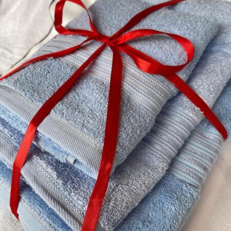 3in1 Soft and Absorbent Cotton Towel Set, Daily Use Sets Includes 1 Bath Towel, 1 Gym Size and Hand Essential Plush Towels Perfect Gift - Image 4