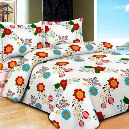 white floral duvet set