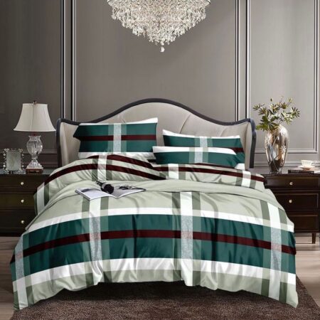 Multicolor stripes bedding set