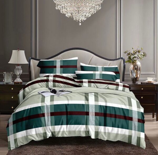 Multicolor stripes bedding set