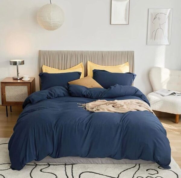 navy blue duvet set