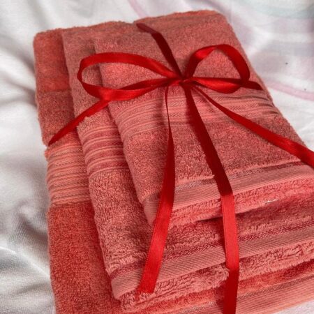 3in1 Soft and Absorbent Cotton Towel Set, Daily Use Sets Includes 1 Bath Towel, 1 Gym Size and Hand Essential Plush Towels Perfect Gift - Image 2
