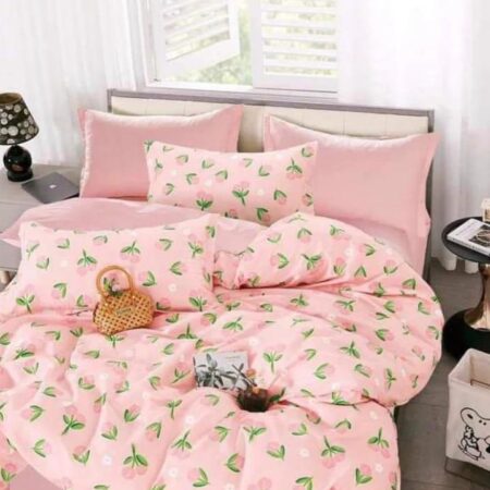 pink floral duvet set