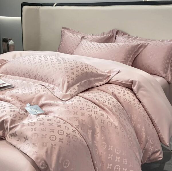 pink louis vuitton bedding