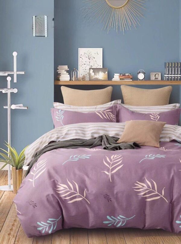 purple fern duvet cover