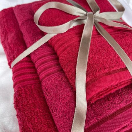 3in1 Soft and Absorbent Cotton Towel Set, Daily Use Sets Includes 1 Bath Towel, 1 Gym Size and Hand Essential Plush Towels Perfect Gift - Image 3