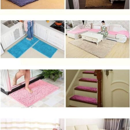 Soft Absorbent Bathroom Mat-Non-Slip and Fluffy Bath Rug for Bathroom, Kitchen, Entryway (40x60cm)|Coffee Brown - Image 8