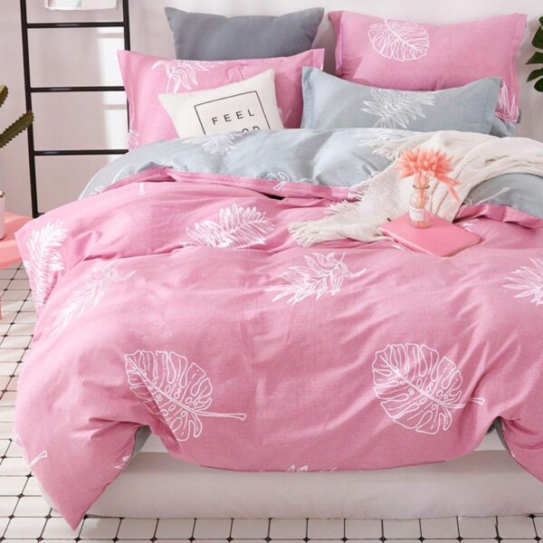 Wine fern duvet set