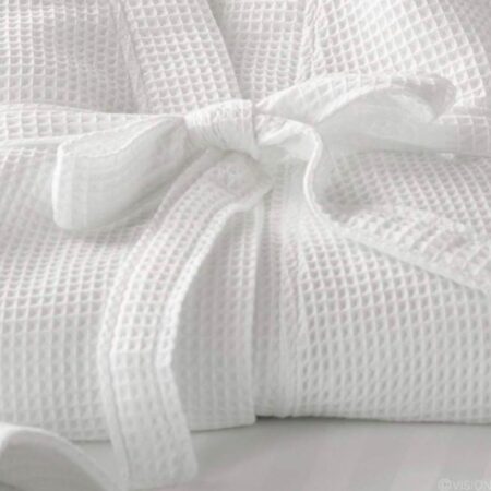 Waffles Weave Unisex Bathrobes, 100 Cotton Bathrobe, Soft and Absorbent Robes for Home, Hotels, Shortlet, Perfert Gift - Image 4