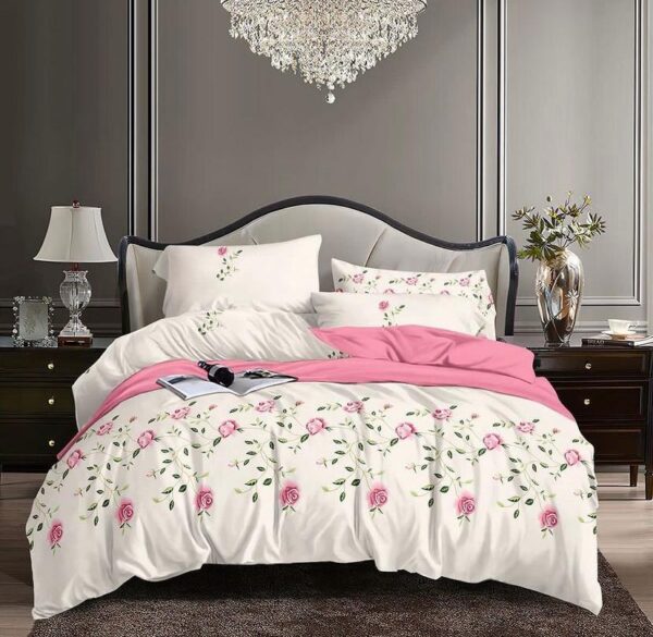 White flower duvet cover