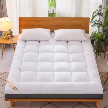 White mattress topper