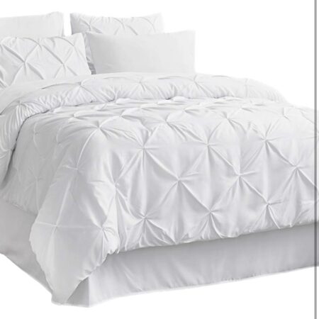 white pintuck duvet