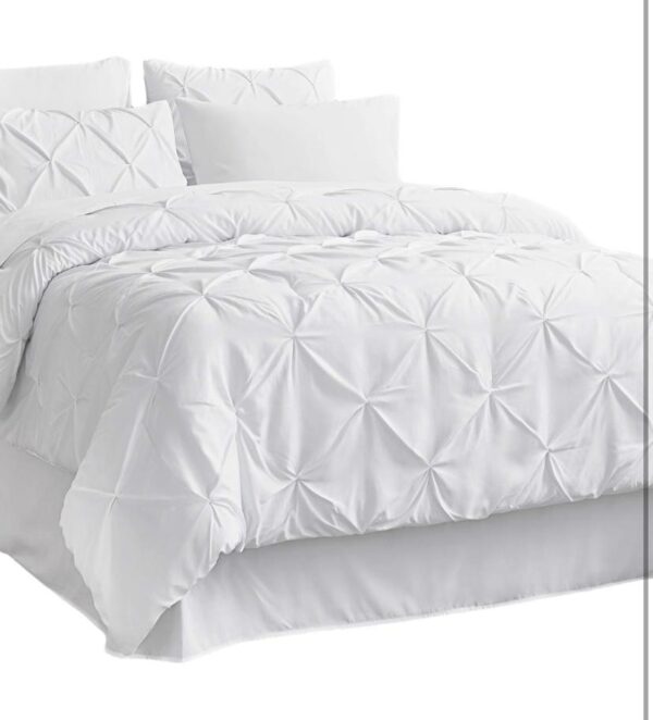 white pintuck duvet