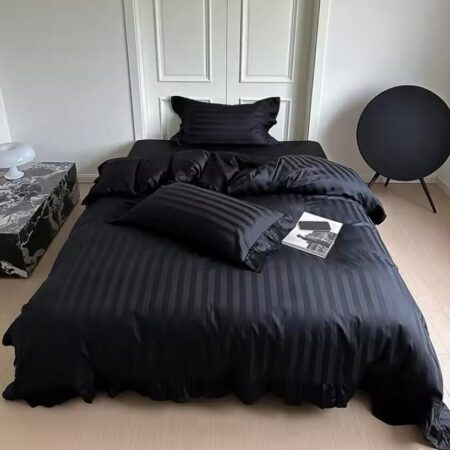 black stripes duvet cover king size