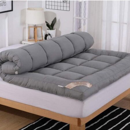 Grey mattress topper