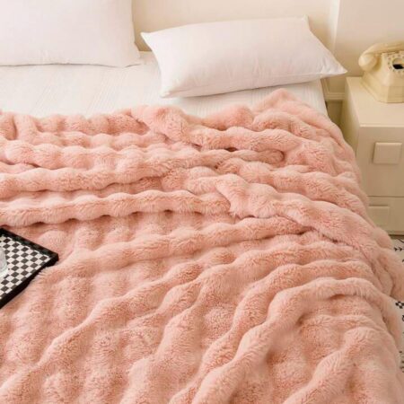 light pink blanket