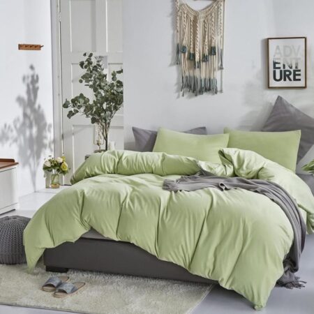 sage green duvet set