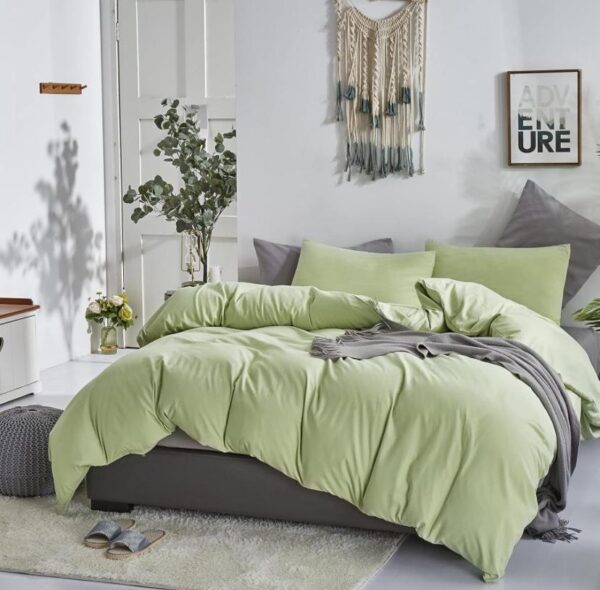 sage green duvet set