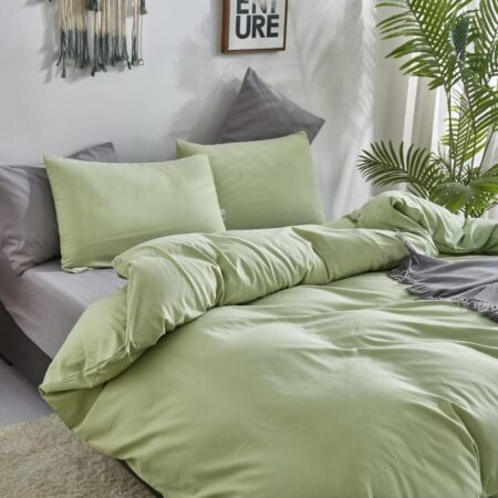 green bedding set