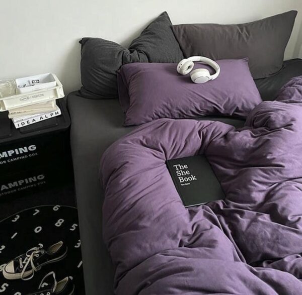 purple duvet set