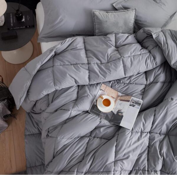 grey down alternative bedding set