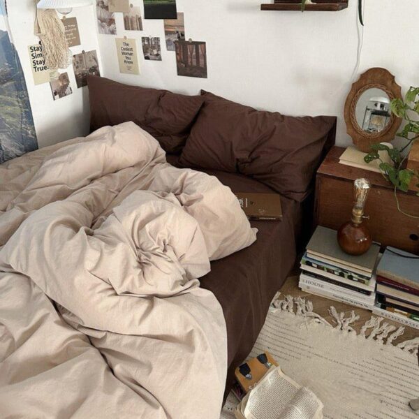 beige duvet set