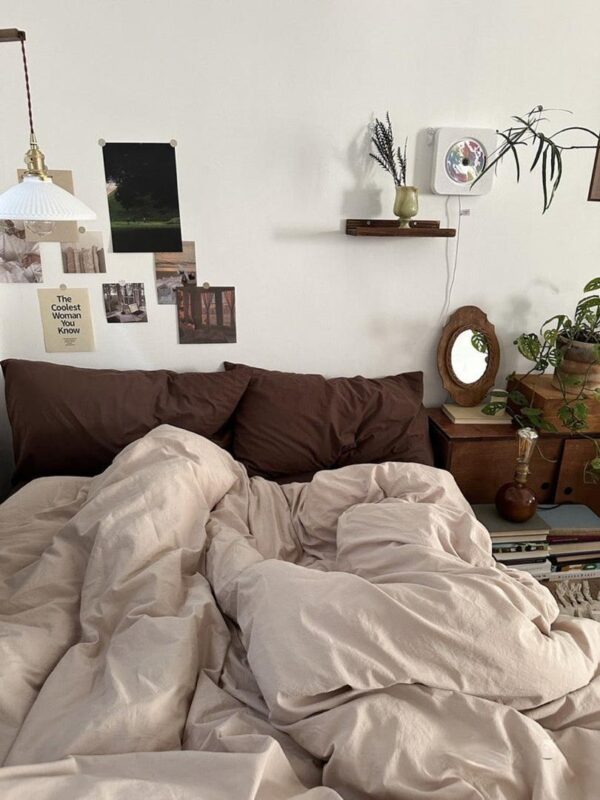 beige duvet cover