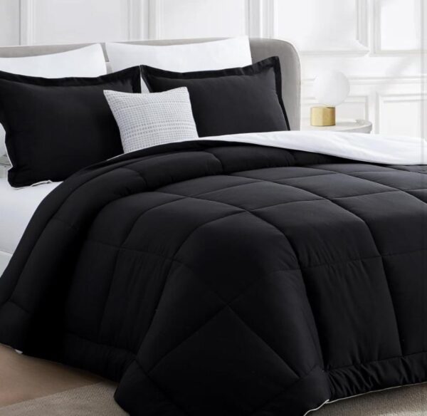 black duvet cover