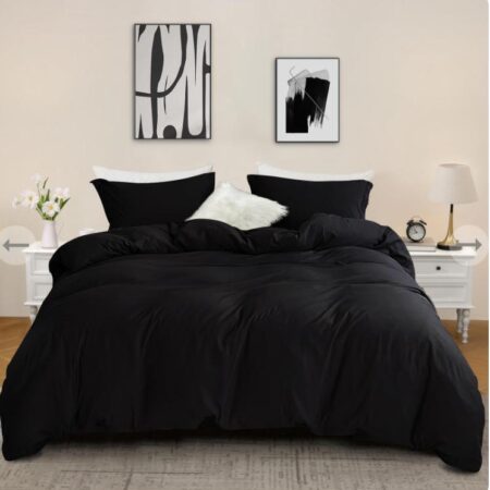 Black bedding set