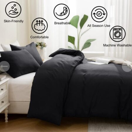black duvet set